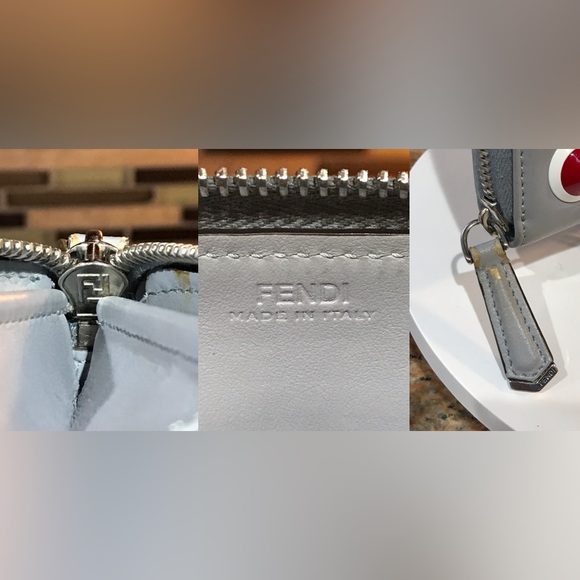 FENDI Vitello Liberty Multicolor Studded Leather Zip Around Wallet ππβ€οΈ - Picture 10 of 17